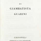 GUARINI, Giovanni Battista (1538-1612) - Il Pastor Fido. Crisopoli but Parma: Giambattista Bodoni, 1793.  - photo 2