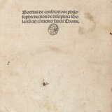 BOEZIO, Severino (465-524) - De consolatione Philosophie necnon de disciplina scholarium. Lyon: Jean Du Pré , 1489.  - photo 1