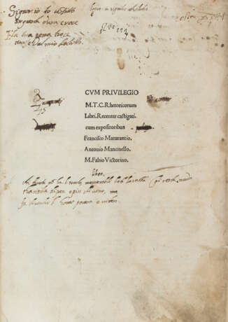 CICERONE, Marco Tullio (106 A.C.-43 A.C.) - Rhetoricorum libri. Recenter castigati. Venice: Donino Pincio, 1504.  - Foto 2