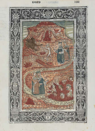 DANTE ALIGHIERI (1265-1321) - La Commedia. Commento di Cristoforo Landino. Brescia: Bonino de Bonini, di Ragusa, 1487.  - Foto 3