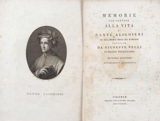 Lotto di 7 opere biografiche e filologiche dedicate al padre della lingua italiana.  - фото 3