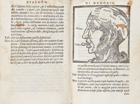 DOLCE, Ludovico (1508-1568) - Dialogo nel quale si ragiona del modo di accrescere, et conservar la memoria. Venice: eredi di Melchiorre Sessa, 1575.  - фото 3