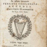 JUDAICA - CLEYNAERTS, Nicolas (1495-1542) - Tabulae in grammaticam hebraeam. Colony: Arnoldo Birckmann, 1571-1570.  - Foto 2