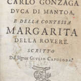 LETI, Gregorio (pseudonimo di Giulio CAPOCODA) - L'amore di Carlo Gonzaga, Duca di Mantoa, e della Contessa Margarita della Rovere. Ragusa but Geneva: Fabio Fabi, 1666.  - Foto 2