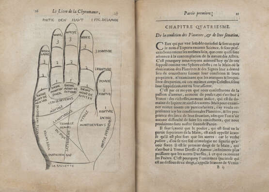 PERUCHIO, Sieur de - La Chiromance, la physionomie, et la géomance. Paris: Guillaume de Luyne, 1663.  - Foto 1