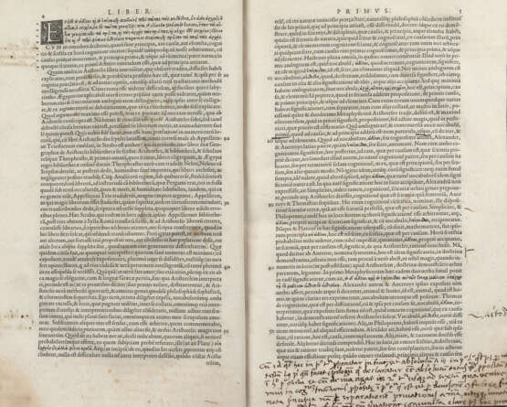 VIMERCATI , Francesco (1512-1571) - In octo libros Aristotelis De naturali auscultatione commentarii. Paris: Michel Vascosan, 1550.  - фото 3