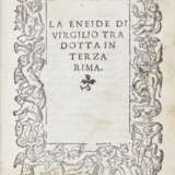 VIRGILIO, Publio Marone (70-19 A.C.) - La Eneide di Virgilio tradotta in terza rima. Venice: Bernardino Vitali e Giovanni Maria Boselli, 1532.  - photo 1
