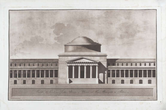 MILANO - ANTOLINI, Giovanni (1756-1841) - Opera d'Architettura ossia progetto sul foro che doveva eseguirsi in Milano. Milan: Bettalli, 1801 (?).  - photo 3