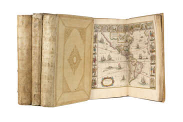 BLAEU, Willem (1571-1638), BLAEU, Joan (1596-1673) e Johannes JANSSONIUS (1588-1664) - Theatrum Orbis Terrarum sive Novus Atlas. Amsterdam: Blaeu (vols. 1-3) e Janssonius (vol. 4), 1644-1646. 