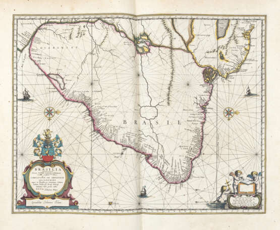 BLAEU, Willem (1571-1638), BLAEU, Joan (1596-1673) e Johannes JANSSONIUS (1588-1664) - Theatrum Orbis Terrarum sive Novus Atlas. Amsterdam: Blaeu (vols. 1-3) e Janssonius (vol. 4), 1644-1646.  - фото 15
