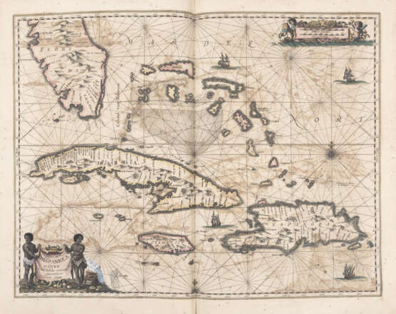 BLAEU - JANSSONIUS, Johannes (1588-1664) - Atlantis majoris quinta pars, Orbem maritimum Novus Atlas, volume V: carte marittime. Amsterdam: Janssonius, 1650.  - фото 9
