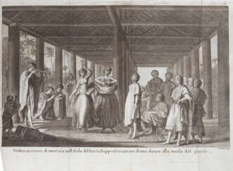 COOK, James Captain (1728-1779) - Raccolta de' viaggi intorno al globo del capitano Giacomo Cook. Naples: Tommaso Masi e compagni librari, 1787. 