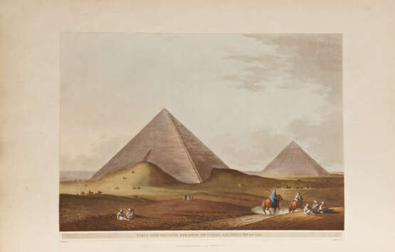 MAYER, Luigi (1755-1803) - Views in Egypt, from the Original Drawings in the Possession of Sir Robert Ainslie, Taken during his Embassy to Constantinople. London: Thomas Bensley and R. Bowyer, 1801 con filigrana Whatman datata 1801.  - Foto 1