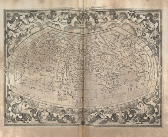 TOLOMEO, Claudio (100-170) - BERTIUS, Petrus (1565-1629) - Theatri geographiae veteris tomus prior CON: tomus posterior in quo Itinerarium Antonini imperatoris..vsque Tabula Peutingeriana. Leiden; Amsterdam: Isaac Elzevir; Jodocus Hondius, 1618-1619.  - photo 1