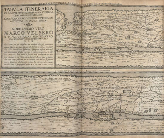 TOLOMEO, Claudio (100-170) - BERTIUS, Petrus (1565-1629) - Theatri geographiae veteris tomus prior CON: tomus posterior in quo Itinerarium Antonini imperatoris..vsque Tabula Peutingeriana. Leiden; Amsterdam: Isaac Elzevir; Jodocus Hondius, 1618-1619.  - фото 3