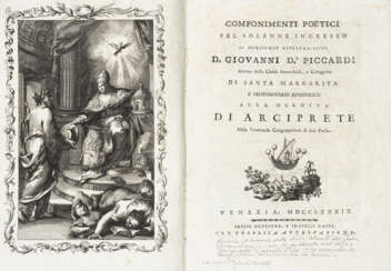 AEROSTATICA - Componimenti poetici pel solenne ingresso di monsignor reverendissimo D. Giovanni D.r Piccardi alunno della Chiesa Parocchiale