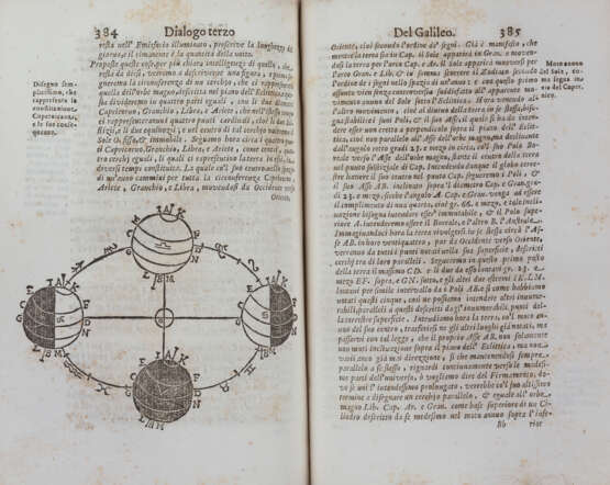 GALILEI, Galileo (1564-1642) - Dialogo. Florence but Naples: s.e., 1710.  - Foto 4