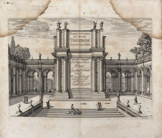 SANDRART, Joachim von (1606-1688) - Des alten und neuen Roms grosser Schau-Platz LEGATO CON - photo 2