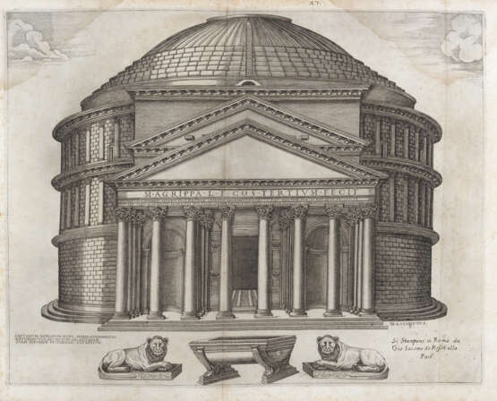 SANDRART, Joachim von (1606-1688) - Des alten und neuen Roms grosser Schau-Platz LEGATO CON - Foto 4