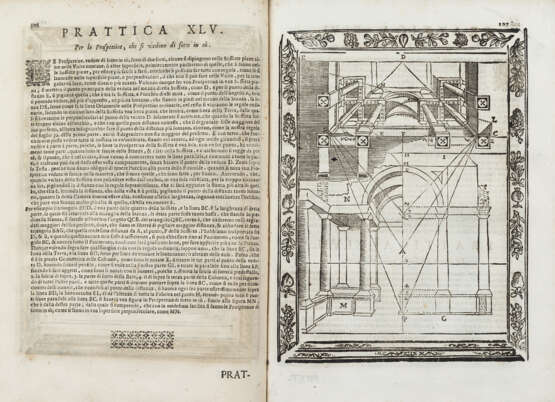 TROILI, Giulio (1613-1685) - Paradossi per praticare la prospettiva senza saperla. Bologna: Longhi, 1683.  - Foto 2