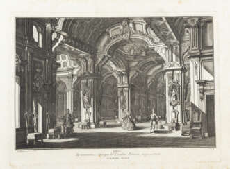 BIBIENA, Ferdinando (1657-1743) e BIBIENA, Giuseppe (1696-1757); VASI, Giuseppe (1710-1782) e altri - Cortili Reali? e altro. S.L: s.e., ca.1755-ante 1824?. 