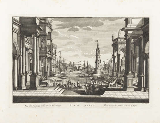 BIBIENA, Ferdinando (1657-1743) e BIBIENA, Giuseppe (1696-1757); VASI, Giuseppe (1710-1782) e altri - Cortili Reali? e altro. S.L: s.e., ca.1755-ante 1824?.  - photo 6