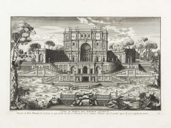BIBIENA, Ferdinando (1657-1743) e BIBIENA, Giuseppe (1696-1757); VASI, Giuseppe (1710-1782) e altri - Cortili Reali? e altro. S.L: s.e., ca.1755-ante 1824?.  - Foto 7