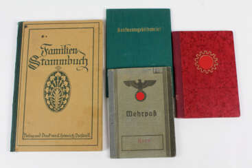 Wehrpass, Familien-Stammbuch u.a.