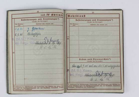 Wehrpass, Familien-Stammbuch u.a. - Foto 2