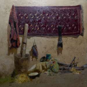Painting, Canvas on the subframe, Oil painting, Contemporary realism, Uzbekistan, 2021