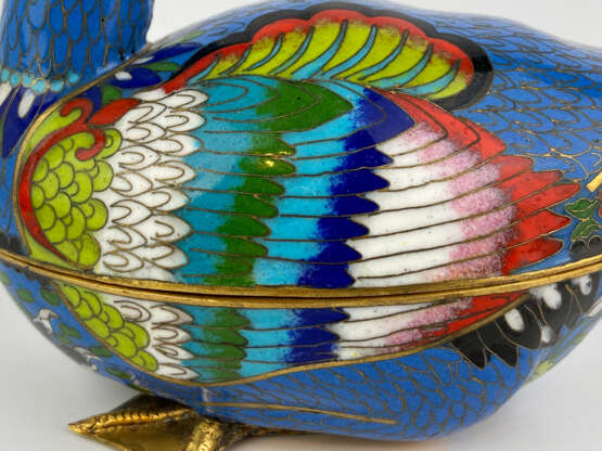 Утка Emaille Cloisonne China 1900-1950 - Foto 5