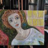 Oil painting “Girl at the window”, холст льняной, Paintbrush, Portrait, Ukraine, 2022 - photo 2