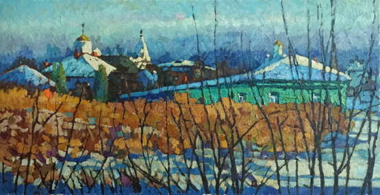 Oil painting “Suzdal”, Canvas on the subframe, Oil paint, Contemporary art, Landscape painting, Russia, 2022 - photo 1
