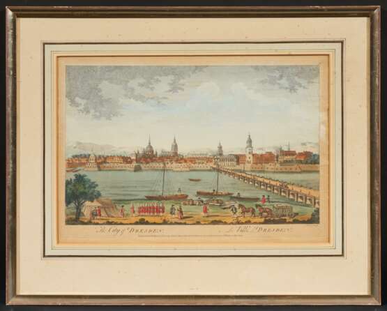Vier kolorierte Kupferstiche mit Ansichten Aus Dresden, Amsterdam, Berlin und Hamburg - фото 10