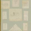Neun kleinformatige Studienblätter und Entwurfsskizzen - Auction archive