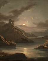 Flusslandschft bei Mondschein