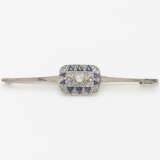 Sapphire-Diamond-Brooch - Foto 1