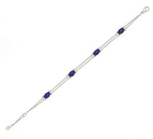 Sapphire-Diamond-Bracelet - Foto 1