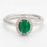 Smaragd-Diamant-Ring - photo 1