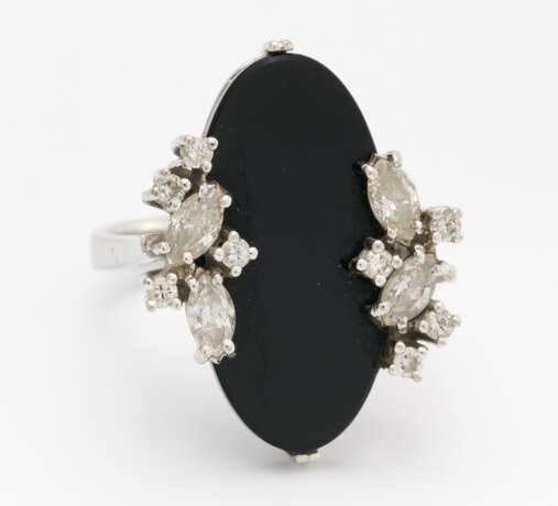 Onyx-Diamant-Ring - photo 1