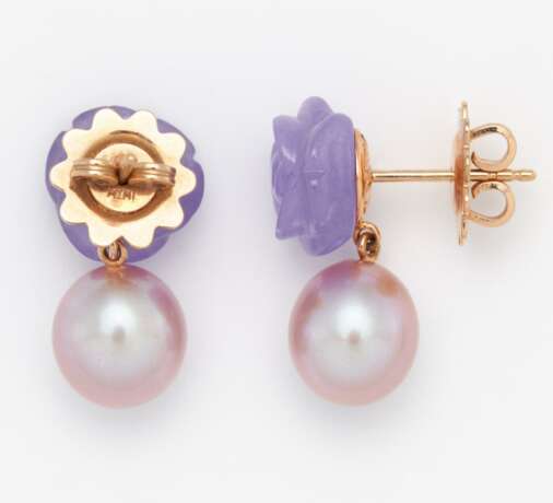 Pearl-lavender-Quartz-Earrings - фото 2