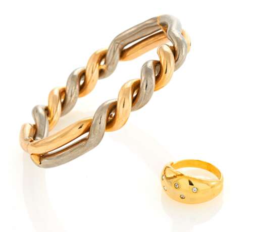 Gold-Set: Bangle and Ring - Foto 1