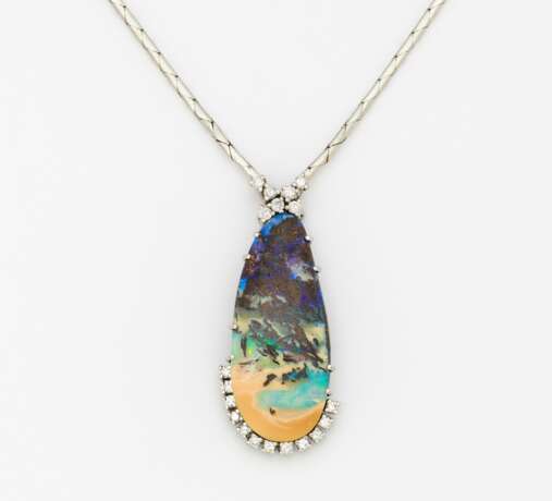 Opal-Diamant-Kette - photo 1