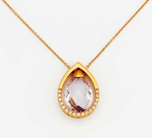 Gemstone-Diamond-Pendant - photo 1