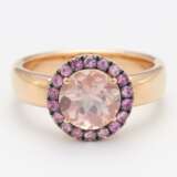 Rose Quartz-Sapphire-Ring - photo 1