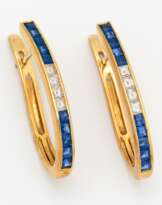 Saphir-Diamant-Ohrhänger