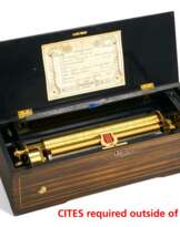 PALISANDER WOOD MUSIC BOX WITH EIGHT DIFFERENT MELODIES NO: 4908