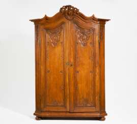 Rococo oak wood cupboard