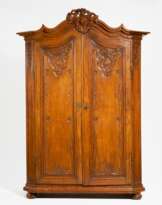 Rococo oak wood cupboard