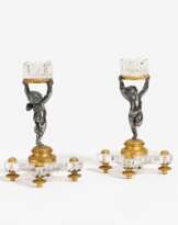 Paar Salieren mit Putten